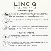 Linc Q Press on Nails Tips #1338 Short 01338