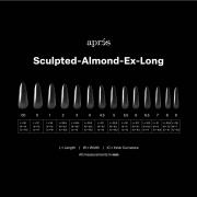 Apres Gel-X Tips Sculpted Almond X-Long Refill SAXL8 15700