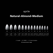 Apres Gel-X Soft Gel Ombre Tips Natural Almond Medium NAM3