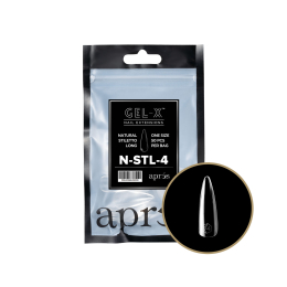 Apres Gel-X Tips Natural Stiletto Long 50PK NSTL4 06555