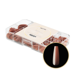 Apres Neutrals Gel-X Imani Sculpted Coffin Long 40122