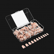 Apres Gel-X Maisie Neutrals Natural Coffin Short 150PC 40193