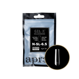Apres Gel-X Individual Tips Natural Square Long 50PK NSL6.5