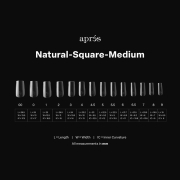 Apres Gel-X Individual Tips Natural Square Medium NSM4.5