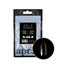 Apres Gel-X Soft Gel Tips Natural Almond Short 50Pcs N-AS-8