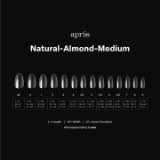 Apres Gel-X Tips Natural Almond Medium Refill Bag NAM4