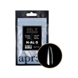 Apres Gel-X Soft Gel Tips Natural Almond Long N-AL-5