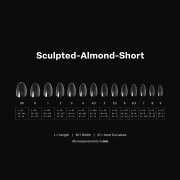 Apres Gel-X Tips Sculpted Almond Short Refill SAS4 40901