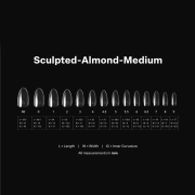 Apres Gel-X Tips Sculpted Almond Medium Refill SAM00 40910