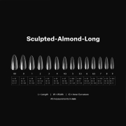 Apres Gel-X Tips Sculpted Almond Long Refill SAL4.5 40930
