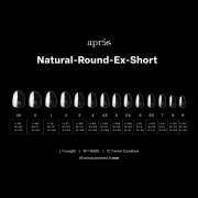 Apres Gel-X Soft Gel Tips Natural Round X-Short 280Pcs 41179