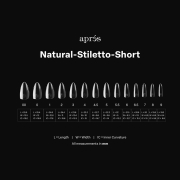 Apres Gel-X Soft Gel Tips Natural Stiletto Short 280Pcs41194