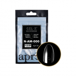 Apres Gel-X Soft Gel Tips Natural Almond Med 50Pcs NAM000