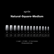 Apres Gel-X Soft Gel Ombre Tips Natural Square Medium 41660
