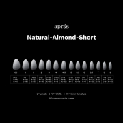Apres Ombre Gel-X Tips Natural Almond Short Refill NAS6.5