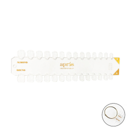 Apres Gel-X Tip Swatch Natural Almond/Round Extra Short