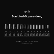Apres Gel-X Tips Sculpted Square Long 50PK SSL5/90983