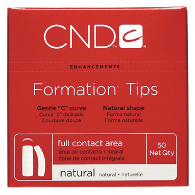 CND Formation Tips Natural 50 pk Size 6 16306