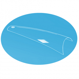 USN Straight Coffin Clear Tips #7 Bag Of 500 Tips