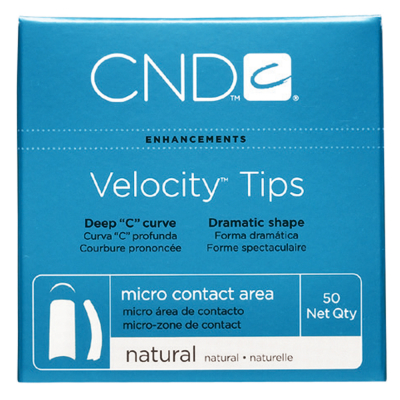 CND Velocity Tips Natural 50 pk Size 9 16959