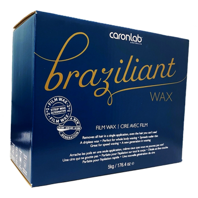 Caronlab Braziliant Film Wax Beads 5Kg #CL-2WHBFB5/00811