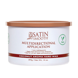 Satin Smooth Multi Application Coconut Aroma Hard Wax 14oz
