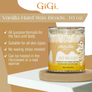 Gigi Hard Wax Beads Vanilla Scented 283 g/10 fl oz 91648