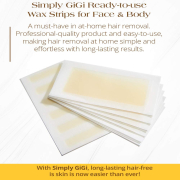 GiGi Simply Face & Body Ready-to-Use Wax Strips 03090