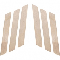 Silkline Large Wood Applicators W/Slanted Tip 100pk SSWA08NC