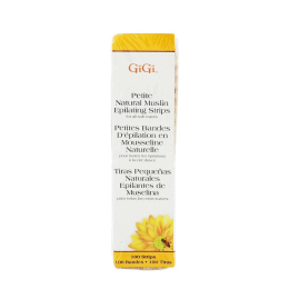Gigi Petite Natural Muslin Strips .75"x4.5" 100 Strips #0625
