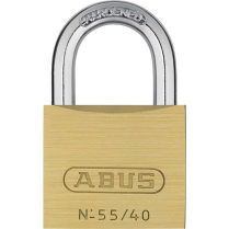 Abus Lock 55/40 B Solid Brass 1-1/2" Width Economy Padlock