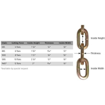 Abus Lock 6' 8 KS Chain & Sleeve 5/16" Diameter Square Chain