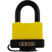 Abus Lock 70/45 KA-6402 B Yellow Weatherproof 1-3/4" Wide