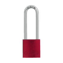 ABUS 72/40HB100-KD Red 4" Anodized LW Aluminum Safety Padlock