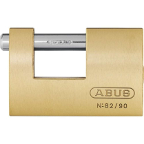 Abus Lock 82/90 B Solid Brass 3-9/16" Monoblock Padlock