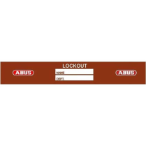 Abus ALO Identi-Shield Vinyl Pressure-Sensitive Lockout Labels
