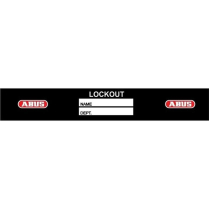 Abus ALO Identi-Shield Vinyl Pressure-Sensitive Lockout Labels