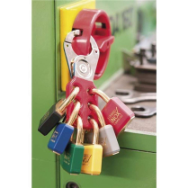 Abus STO802 1-1/2&rdquo; OSHA Lockout Steel Hasp w/ Interlocking Tabs