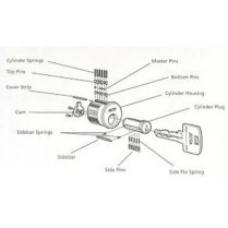 Assa Side Pin-LH (50/Pk)