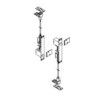 ABH 1860P-US32D Pair Automatic Flushbolt Metal Door UL Steel