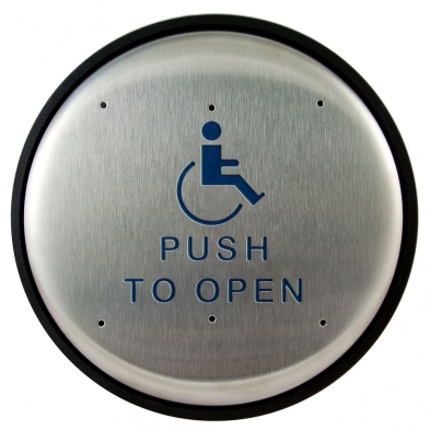 BEA 10PBR1 Stainless Steel Push Plate, 6" Round