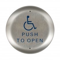 BEA 10PBR451 Stainless Steel Push Plate, 4.5" Round