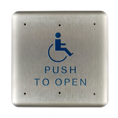 BEA 10PBS1 Stainless Steel Push Plate, 4.75" Square