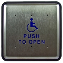 BEA 10PBS61 Stainless Steel Push Plate, 6" Square