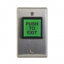 Camden CM-30E SPDT 2" SQ Momentary Switch Green Single Gang