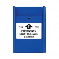 Camden CM-701 1-Gang Box Mount 1NC Blue Pull Station