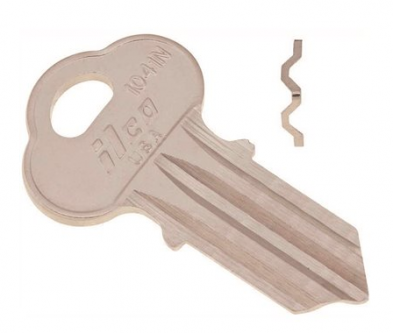 Chicago Lock Key Blank K2W
