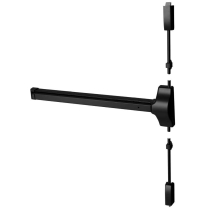 Corbin Russwin ED2400 Flat Plate NghtLtch LHR Blk Suede Stl