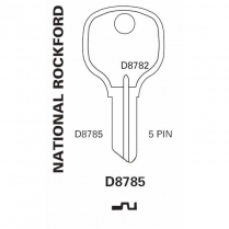 JET Hardware D8785 5 Pin Key Blank H
