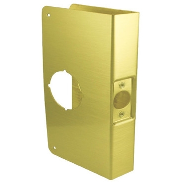 Don Jo Wrap-Around, Brass, 2 3/8" Backset, 1 3/8" Door